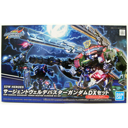 Bandai Gundam SDW Heroes Sergeant Verde Buster Gundam DX Set Model Kit 12 Bandai Gundam SDW Heroes Sergeant Verde Buster Gundam DX Set Model Kit 12