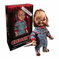 Bride of Chucky Mega Scale Talking Scarred Chucky 15inch Action Figure