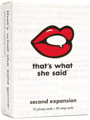 That's What She Said That's What She Said Second Expansion Card Game