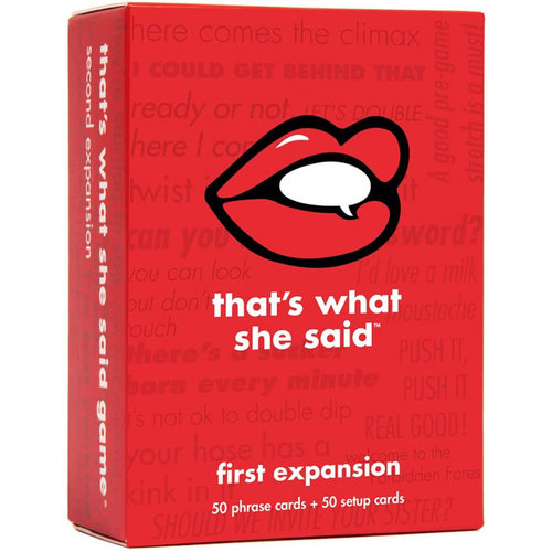 That's What She Said That's What She Said First Expansion Card Game