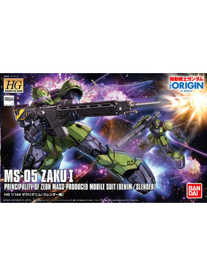 Bandai Gundam HG Origin 1/144 MS-05 Zaku I Model Kit