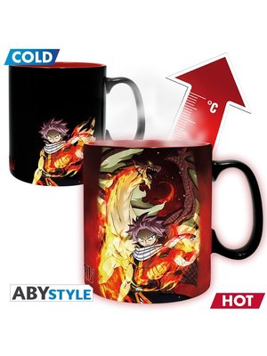 Abystyle Fairy Tail Natsu & Lucy Heat Change Mug 460ml