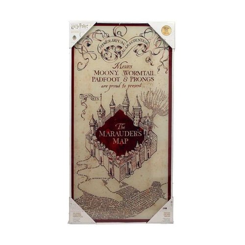 SD Toys Harry Potter Glass Print Marauders Map 30x60cm