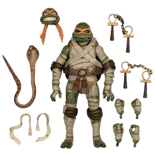 NECA Teenage Mutant Ninja Turtles Universal Monsters Michelangelo Ultimate Figure 18cm