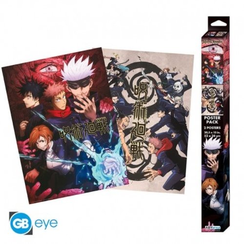 Jujutsu Kaisen Set Of 2 Posters Group And Schools 52x38cm