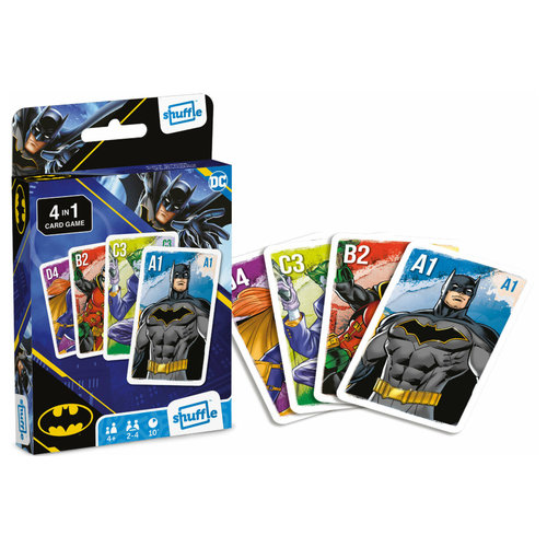 DC Comics Batman Shuffle 4 in 1 Cardgame DC Comics Batman Shuffle 4 in 1 Cardgame