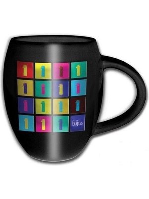 Rockoff The Beatles 1 Album Tiled Oval Embossed Mug 450ml