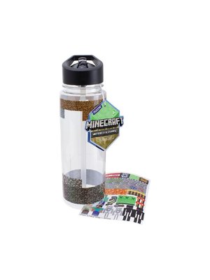 Paladone Minecraft Water Bottle 650ml and Sticker Set