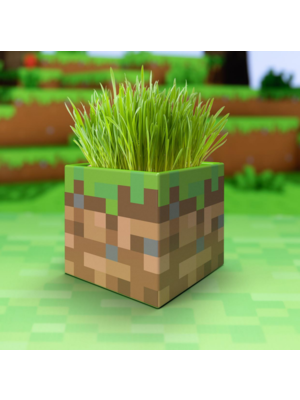 Paladone Minecraft Grass Block Shaped Plant / Pen Pot Paladone