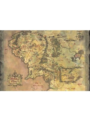 Pyramid The Lord of the Rings Middle Earth Map Maxi Poster 61x91.5