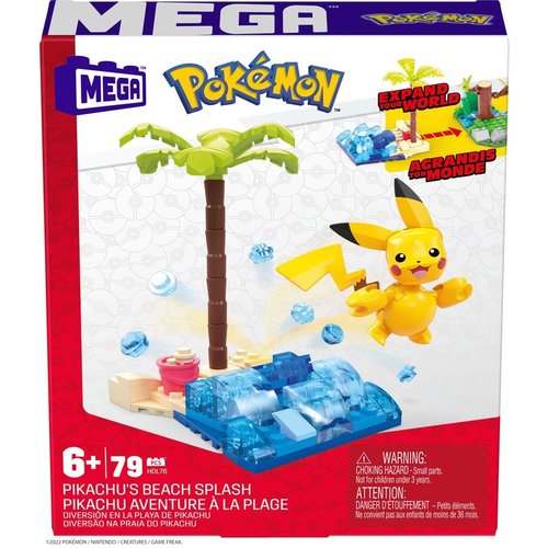 Mattel Mega Construx Mega Construx Pokemon Pikachus Beach Splash Mattel Mega Construx Mega Construx Pokemon Pikachus Beach Splash