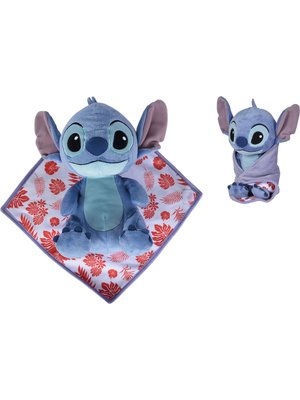 Simba Toys Disney Stitch Pluche with Blankee 25cm