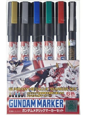 Bandai Gundam Marker Metallic Marker Set GMS-121