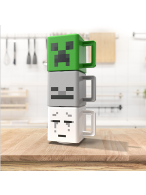 Paladone Minecraft Set Of 3 Stacking Mugs