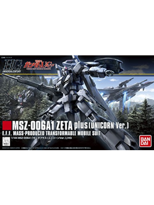 Bandai Gundam HGUC MSZ-006A1 Zeta Plus (Unicorn Ver.) Model Kit