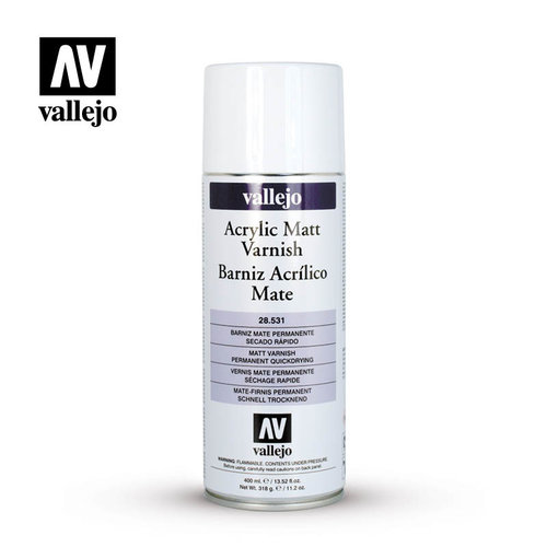 Vallejo Gundam ACC Aerosol Primer 400ml Acrylic Matt Spray Vernish Vallejo