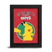 Pokemon Frame Kraft 15x20CM Pikachu On The Way To The Gifts