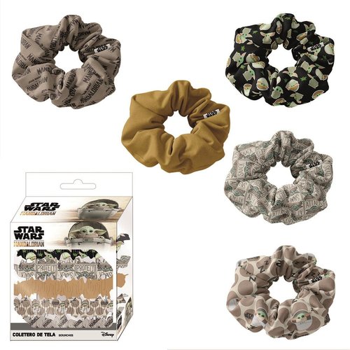 Cerda Star Wars The Mandalorian Hair Accesoires Scrunchies 5x