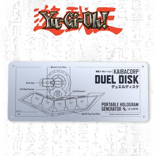 Fanattik Yu-Gi-Oh Kaibacorp Fan-Plate Metal Duel Disk Schematic lmtd to 5.000 pcs Fanattik Yu-Gi-Oh Kaibacorp Fan-Plate Metal Duel Disk Schematic lmtd to 5.000 pcs