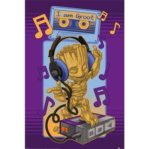 Pyramid Guardians of the Galaxy Groot Cassette Maxi Poster 61x91.5