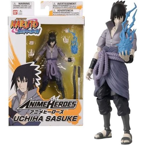 Bandai Red Naruto Shippuden Uchiha Sasuke Anime Heroes Action Figure 17cm Bandai Red Naruto Shippuden Uchiha Sasuke Anime Heroes Action Figure 17cm