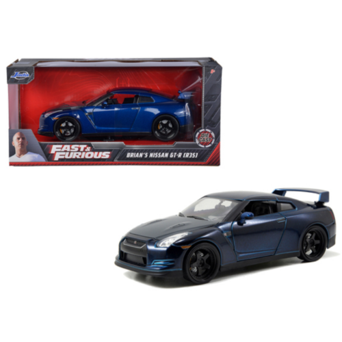 Jada Toys Fast & Furious Brian's 2009 Nissan Skyline GT-R R35 1/24 Diecast Jada Toys Fast & Furious Brian's 2009 Nissan Skyline GT-R R35 1/24 Diecast