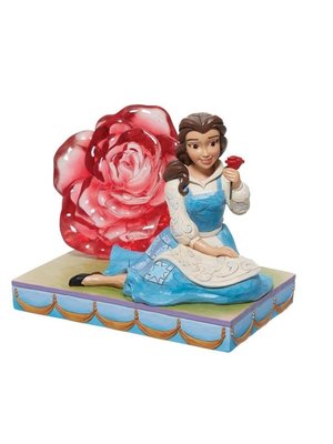 Disney Traditions Disney Traditions An Enchanted Rose Belle With Rose Statue