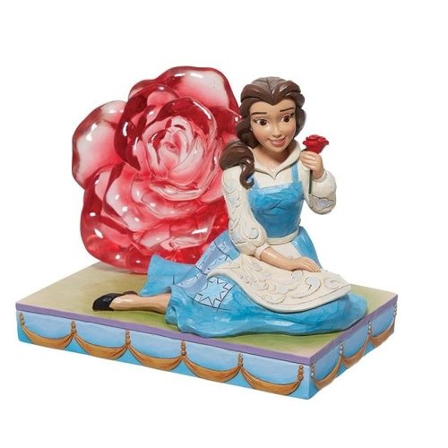 Disney Traditions Disney Traditions An Enchanted Rose Belle With Rose Statue