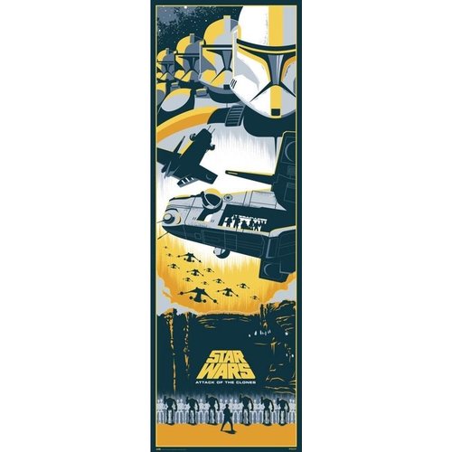 Hole in the Wall Star Wars Episode II Doorposter 53x158cm Hole in the Wall Star Wars Episode II Doorposter 53x158cm