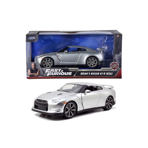 Jada Toys Fast & Furious Brian's Nissan GT-R (R35) Die Cast Car 1:24