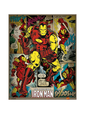 Dark Dragon Books Marvel Comics Iron Man Retro Mini Poster 40x50cm