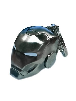 Semic Marvel Iron Man 3D Silver Helmet Keychain