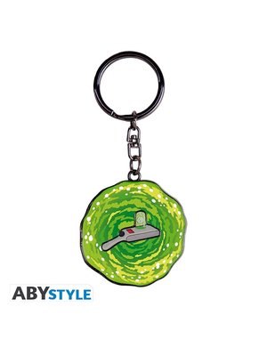 Abystyle Rick And Morty Moving Keychain Portal Gun