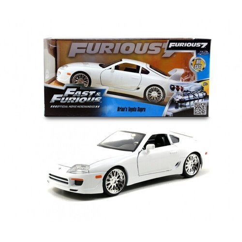 Fast & Furious Brian's Toyota Supra Die Cast Car 1/24 Fast & Furious Brian's Toyota Supra Die Cast Car 1/24