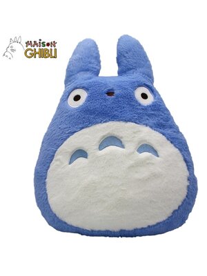 Studio Ghibli My Neighbor Totoro Blue Totoro Cushion Nakayoshi Pluche 42x32x11cm