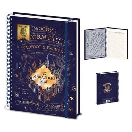 Pyramid Harry Potter Marauders Map Notebook Wiro A4