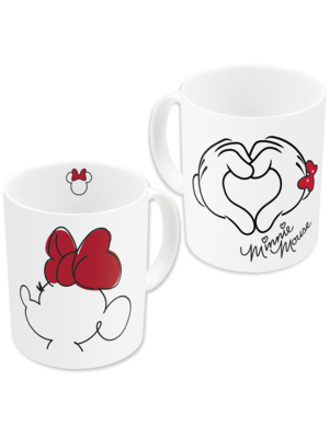 Stor Disney Minnie Heart Ceramic Mug 325ml