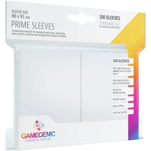 Gamegenic SLEEVES PACK PRIME WHITE (100) Gamegenic