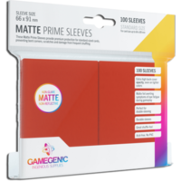 SLEEVES PACK MATTE PRIME RED (100) Gamegenic
