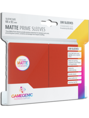 Gamegenic SLEEVES PACK MATTE PRIME RED (100) Gamegenic