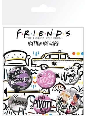 Friends Doodle Badge Pack of 6