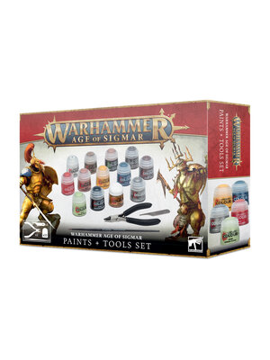 Game Workshop Warhammer Age of Sigmar Paints + Tools Set GW