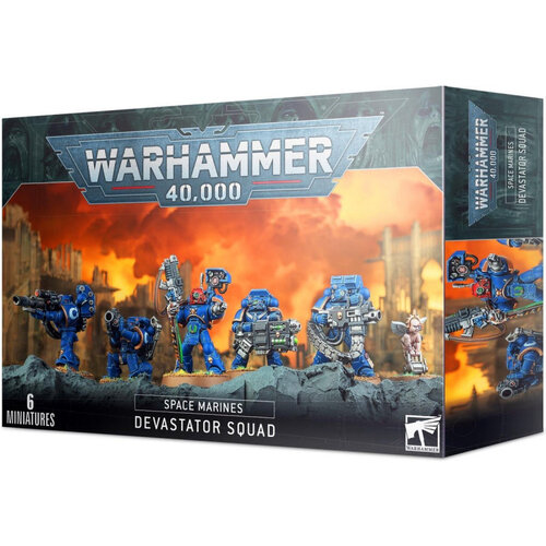 Game Workshop Warhammer 40.000 Space Marines Devastator Squad 6 Miniatures GW