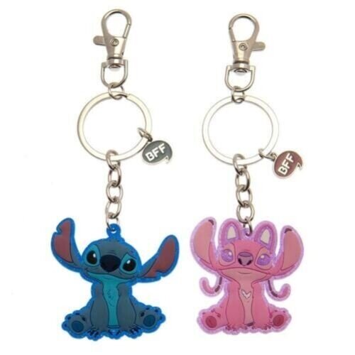Peershardy Disney Stitch & Angel BFF Dual Keychains Peershardy Disney Stitch & Angel BFF Dual Keychains