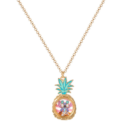 Peershardy Disney Stitch Pineapple Pendant Necklace 16mm Peershardy Disney Stitch Pineapple Pendant Necklace 16mm