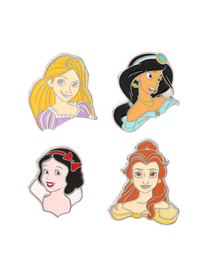 Peershardy Disney Princess Set of 4 Pin Badge