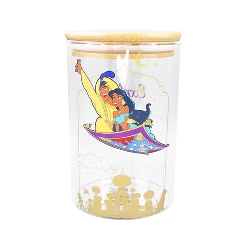 Half Moon Bay Disney Aladdin Glass Storage Jar 950ml Half Moon Bay Disney Aladdin Glass Storage Jar 950ml