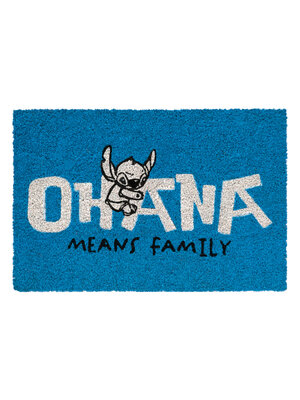 Disney STITCH Ohana Blue Doormat 60 x 40 cm