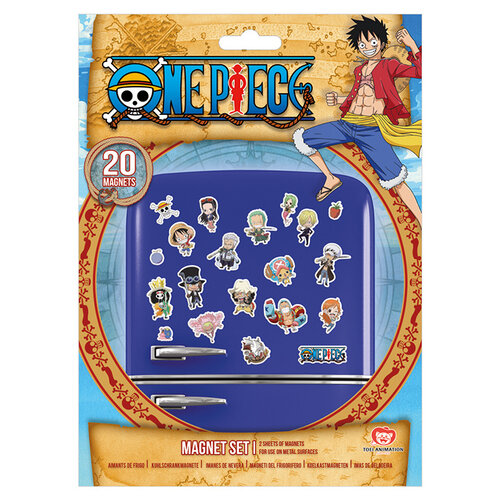 Pyramid ONE PIECE Chibi 20 Magneten Set