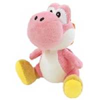 Super Mario Bros Pink Yoshi Pluche 20 cm